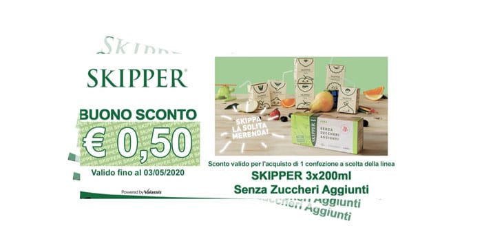 Buono sconto succhi Skipper