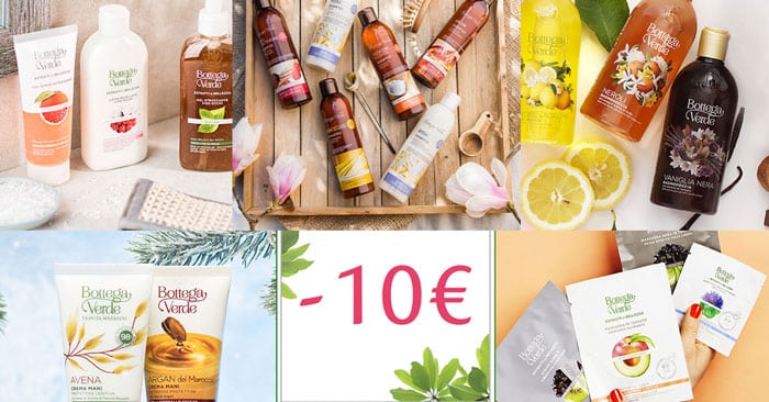 Sconti Bottega Verde di Febbraio: 10€ omaggio + spedizione gratuita