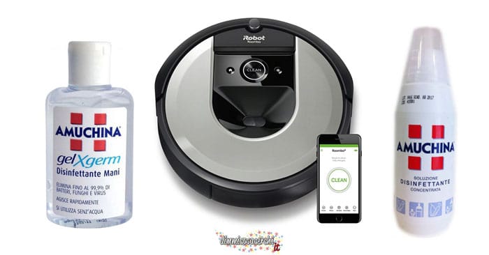 Concorso Amuchina "Famiglia protetta": vinci Irobot Roomba i7