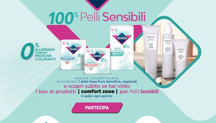 Nuvenia: concorso "100% pelli sensibili"