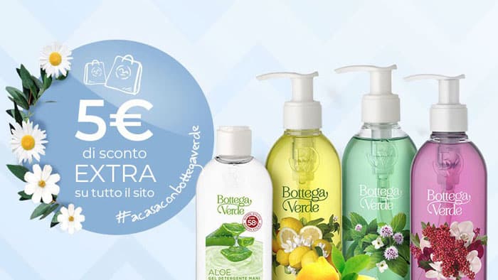 Bottega Verde: 5€ di sconto