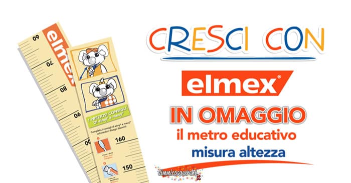 Elmex ti regala il metro misura altezza per bambini