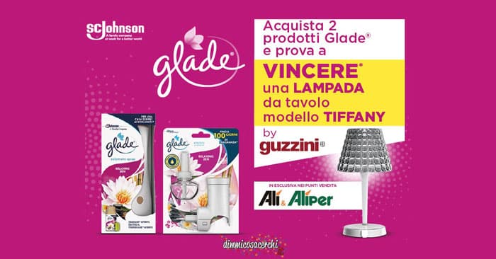 Glade: vinci lampada Tiffany Guzzini