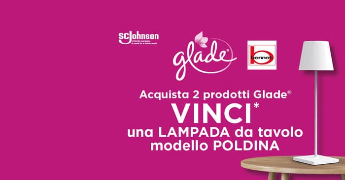 Glade: vinci lampade Poldina