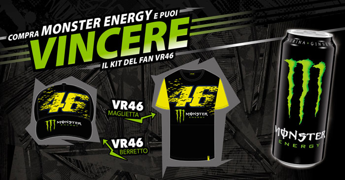 Monster: vinci kit del fan VR46