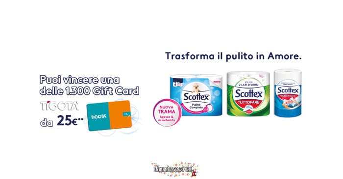 Scottex ti regala le gift card Tigotà