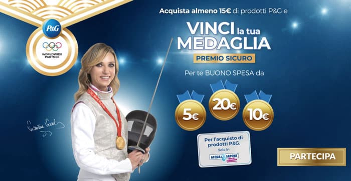 Vinci la tua medaglia con P&G