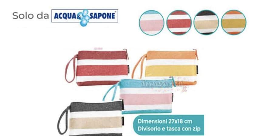 Festa della mamma Acqua&Sapone: pochette mare Guy Laroche in