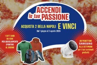 Concorso Buitoni Bella Napoli vinci gift card Futbol Emotion e proiettore Samsung