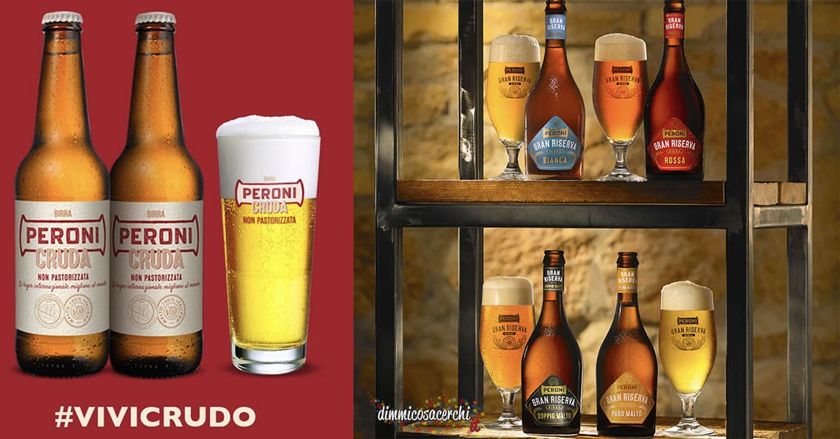 Bicchieri birra Peroni omaggio