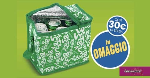 Borsa termica Eurospin in omaggio con la spesa! 1 borsa termica eurospin