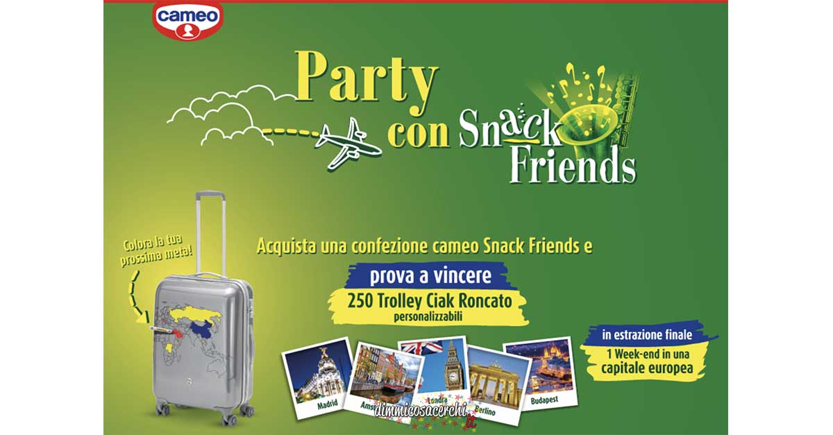 Cameo "Party con Snack Friends"