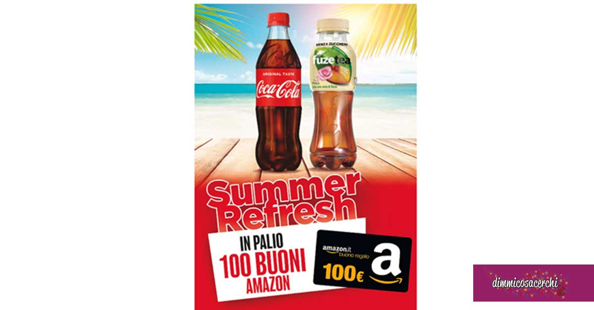Coca-Cola: vinci buoni Amazon in Autogrill