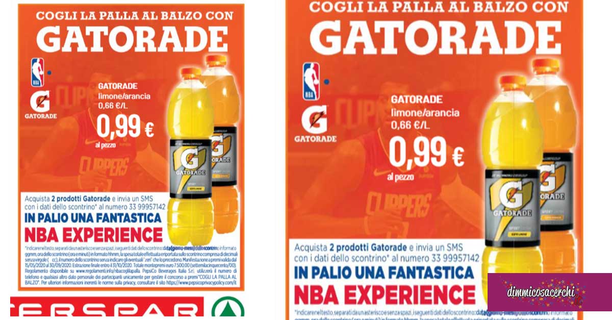 Vinci NBA Experience con Gatorade