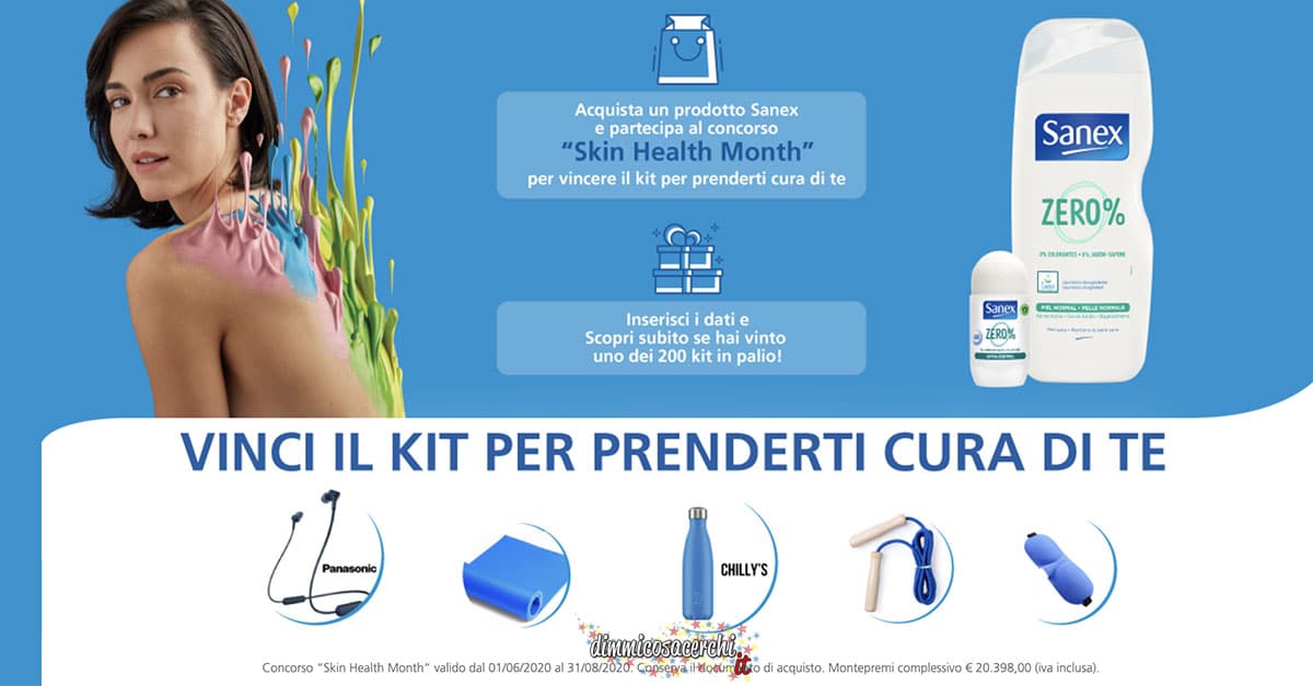 Sanex: Concorso "Skin Health Month"