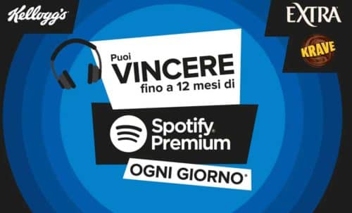 Kellogg’s: vinci abbonamenti Spotify Premium