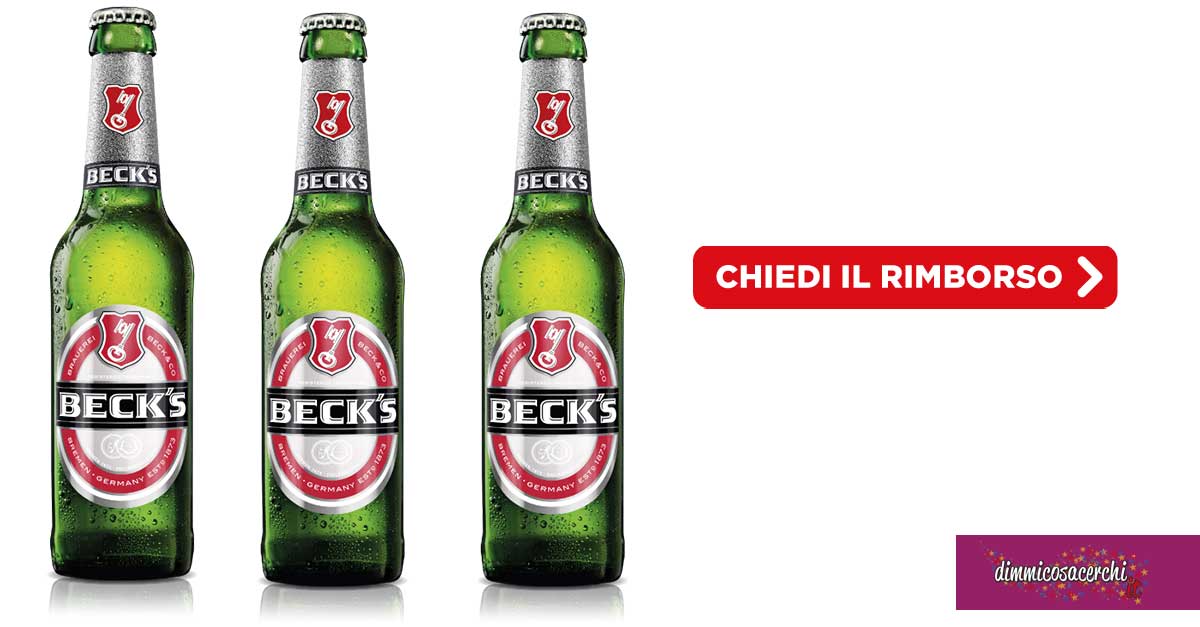 Beck's ti regala: rimborso di 10€