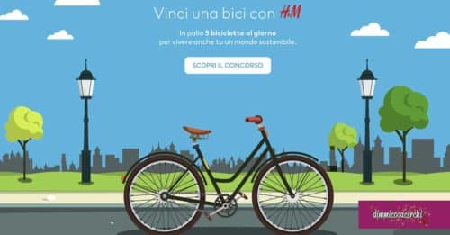 Vinci una bicicletta con H&M