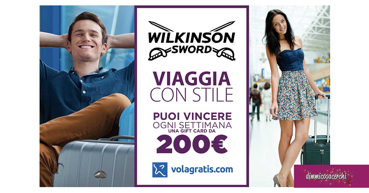 Concorso Wilkinson "Viaggia con stile":