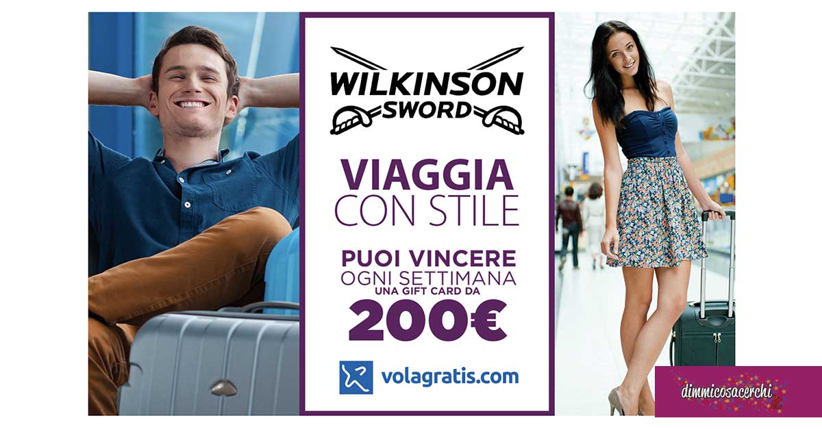 Concorso Wilkinson "Viaggia con stile":