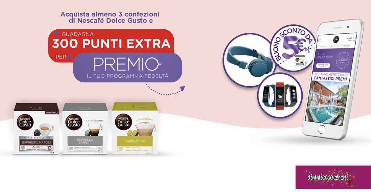 Promozione Bennet-Dolce Gusto: 300 punti extra
