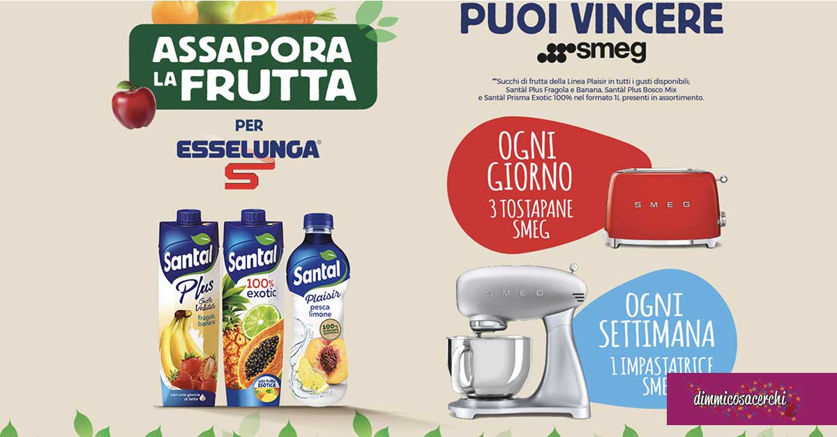 Santàl: vinci impastatrice e tostapane Smeg