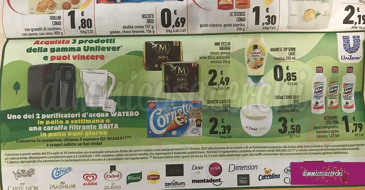 Unilever: vinci purificatori Watero