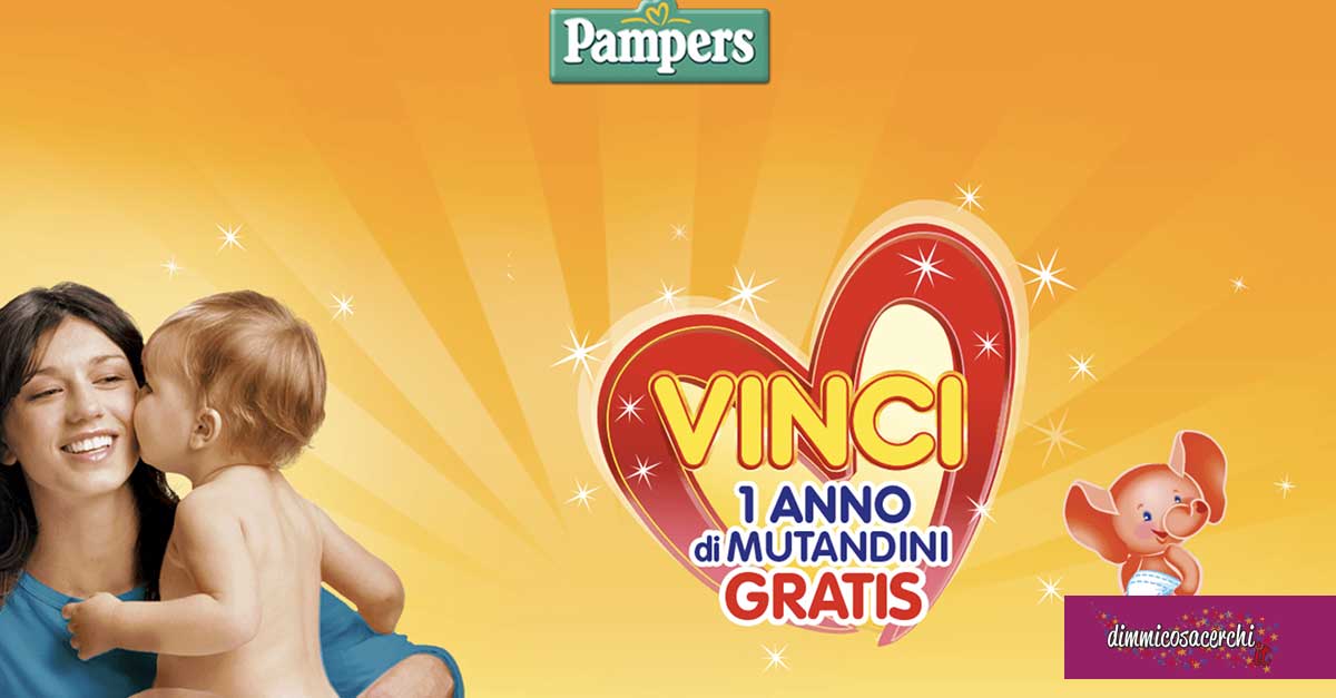 Vinci un anno di mutandini con Pampers