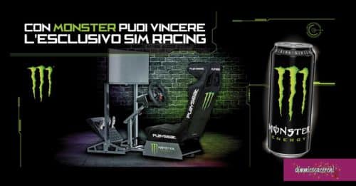 Concorso Monster: vinci Tv curvo e Playstation 4