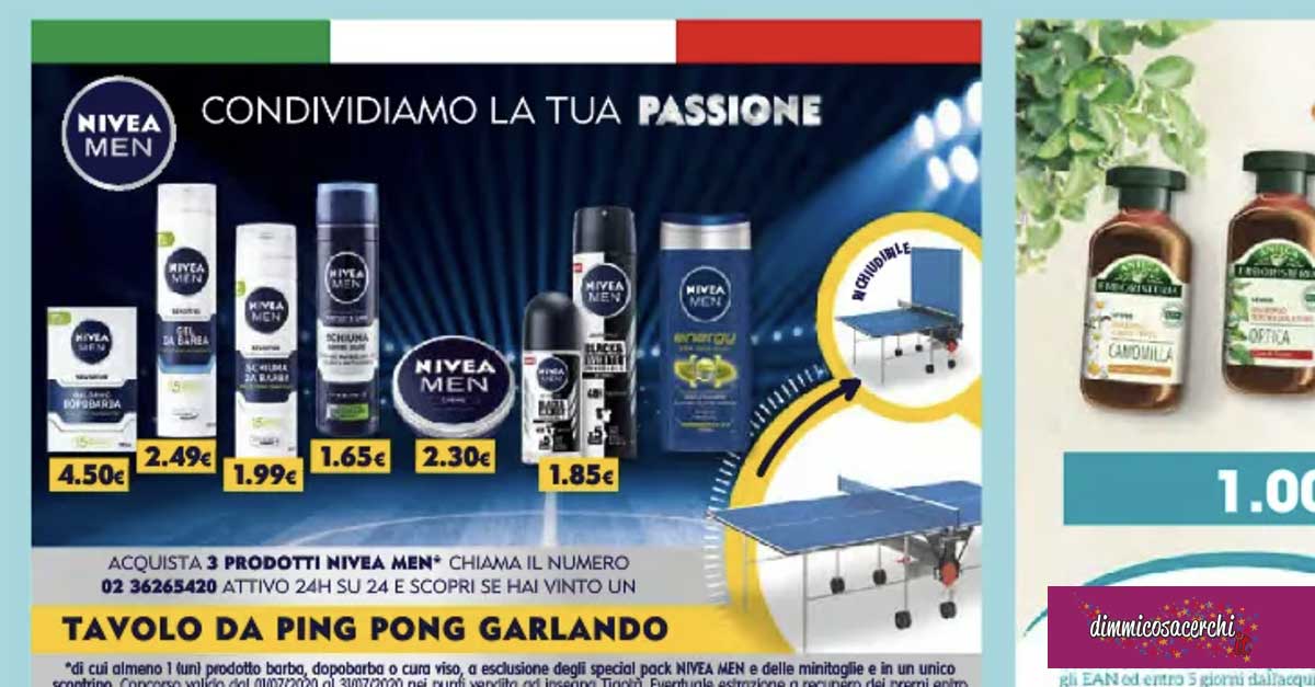 Vinci tavoli da Ping Pong con Nivea