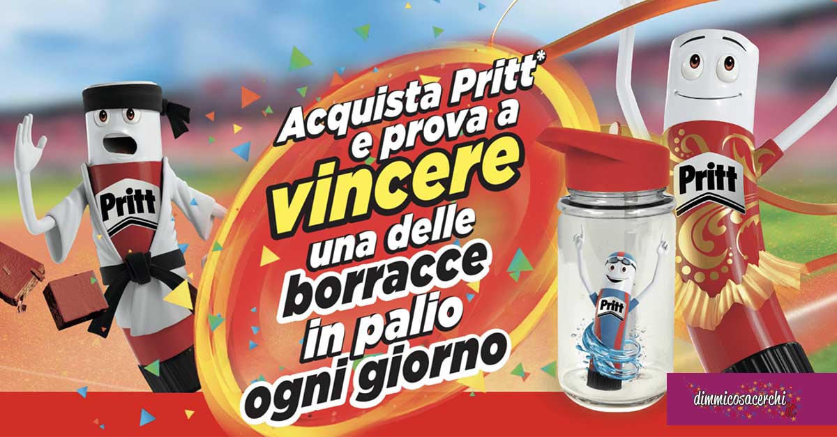 Acquista Pritt e prova a vincere una borraccia