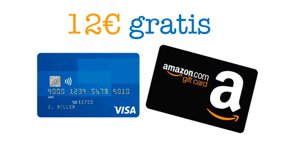 Carta Visa Buono Sconto Amazon 12 Gratis