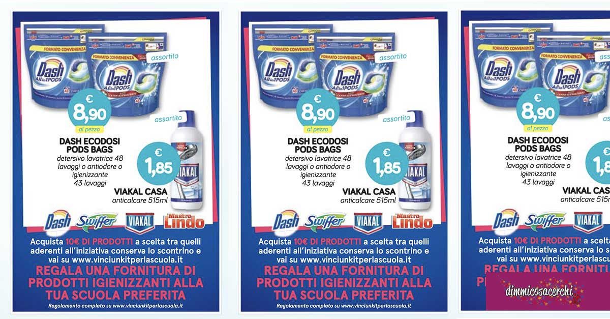 Regala prodotti igienizzanti alla tua scuola preferita
