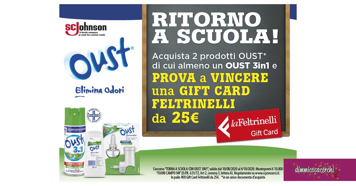 Torna a scuola con Oust 3 in 1