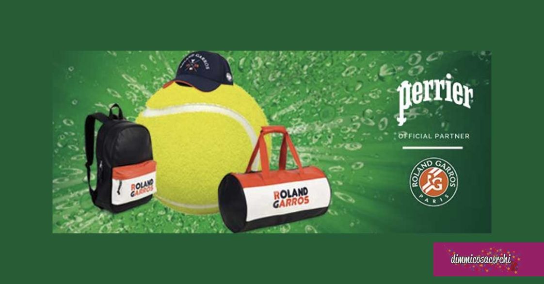Concorso Perrier Roland Garros: vinci gadget brandizzati