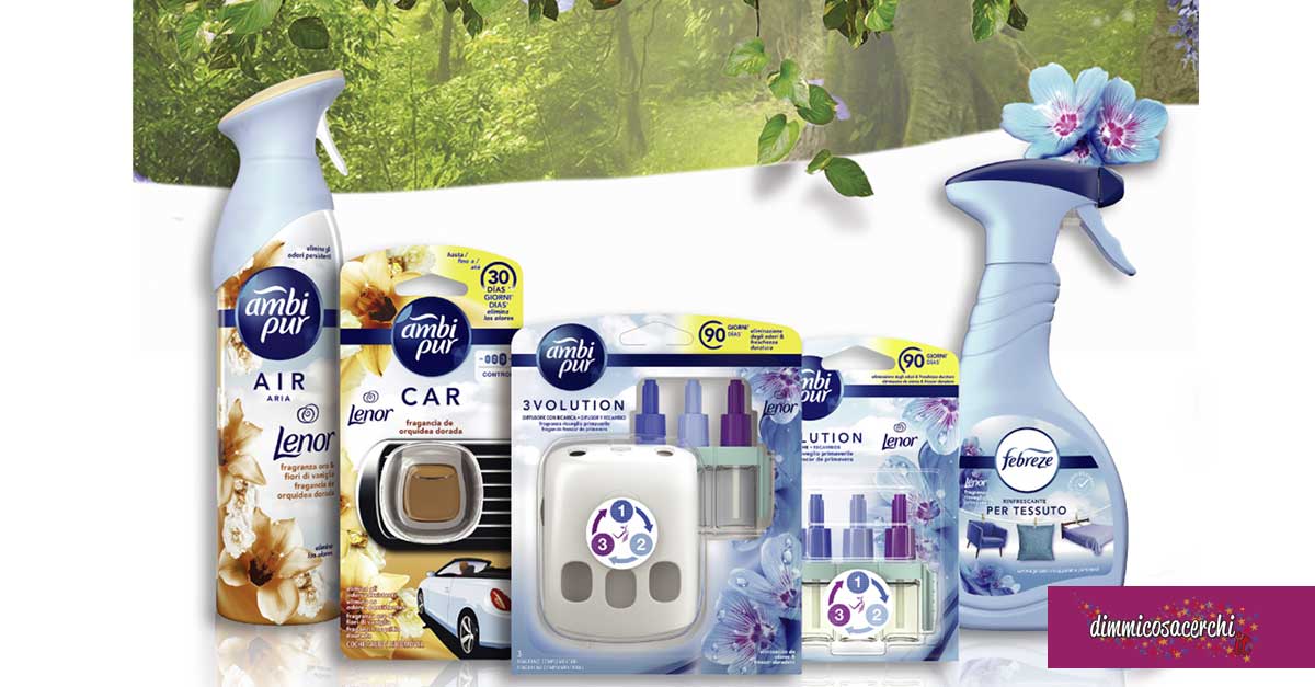 Prova gratis Lenor e Ambipur