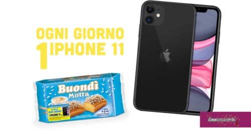 Vinci iPhone 11 con Buondì Motta