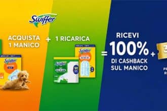 cashback Swiffer Rimborsa Starter Kit rimborso fino a 16,99 euro 2026