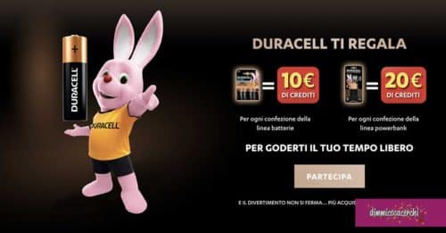 Duracell regala esperienze: carica gli scontrini e ricevi un premio certo 1 Duracell regala esperienze