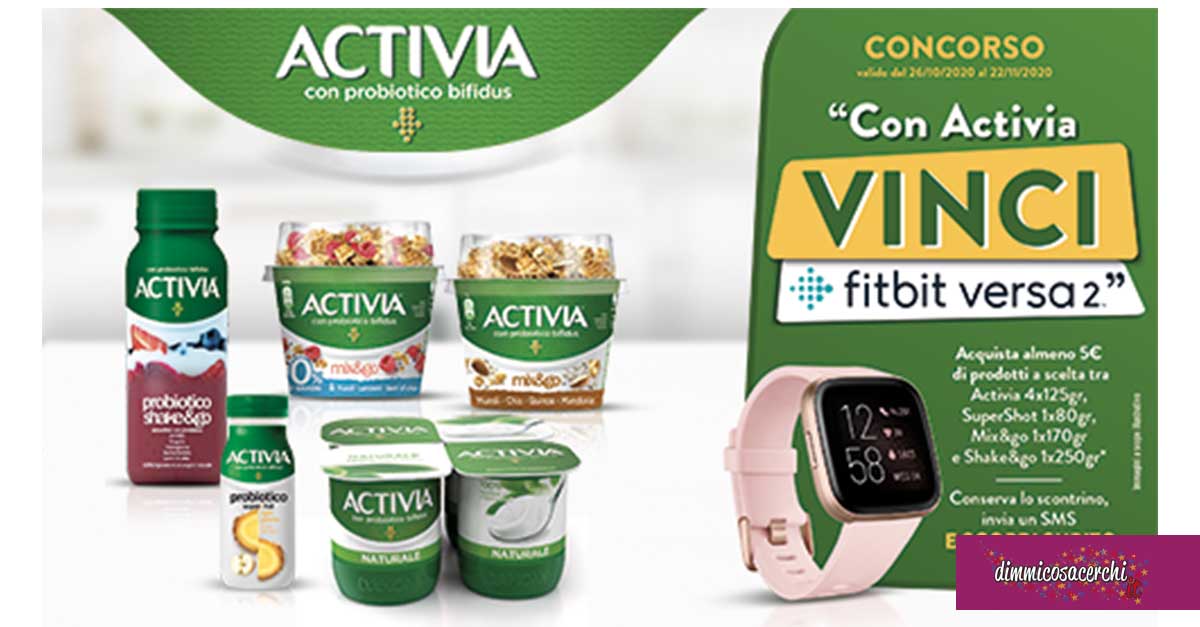 Vinci Fitbit Versa 2 con Activia