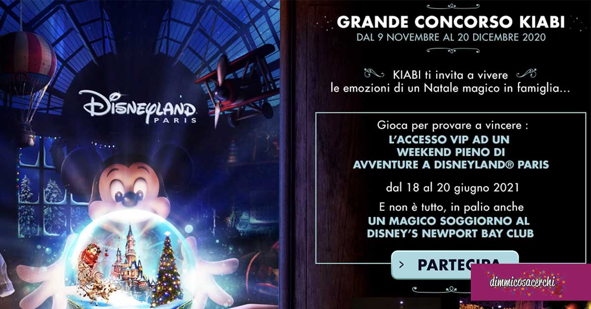 Concorso Kiabi: vinci weekend a Disneyland Paris