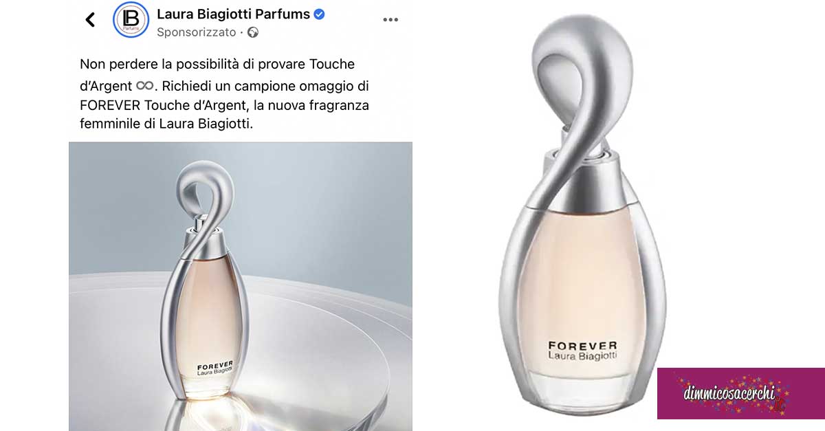 Campione omaggio Touche d'Argent Laura Biagiotti