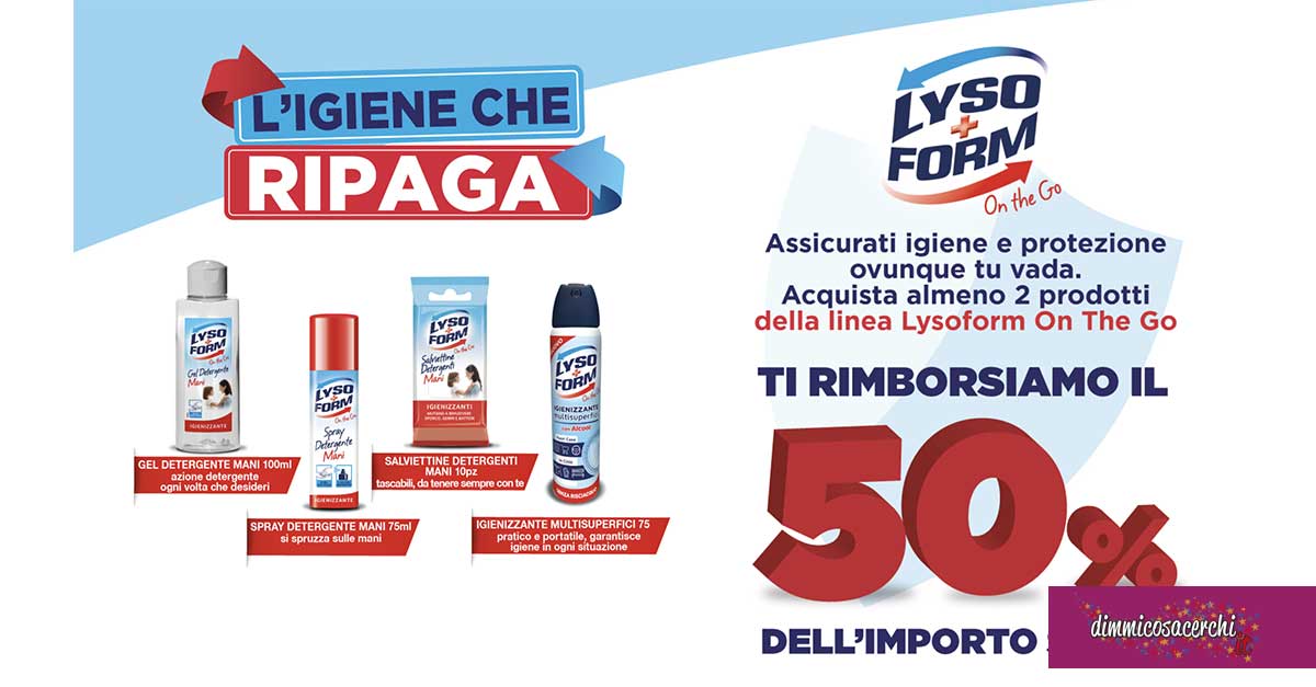 Lysoform "L'igiene che ripaga"