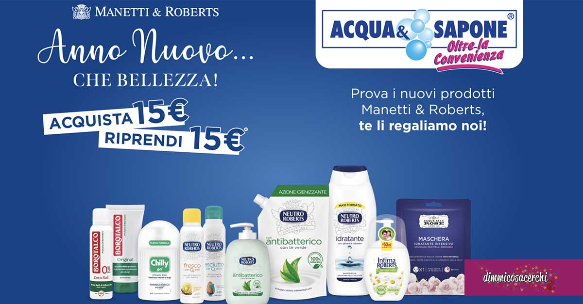 Cashback Manetti&Roberts 2021