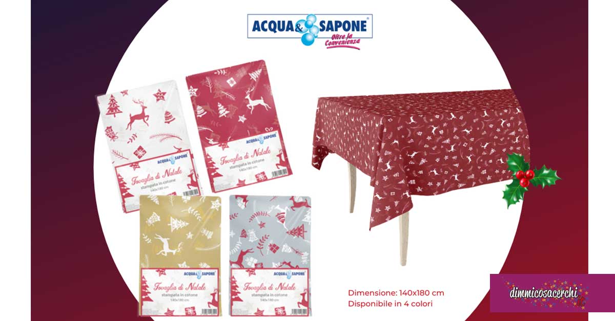 Tovaglia natalizia Acqua&Sapone