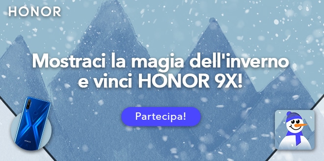 Vinci gratis HONOR 9X