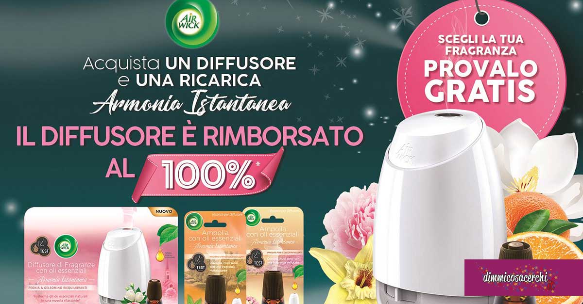 Cashback "Air Wick ti rimborsa