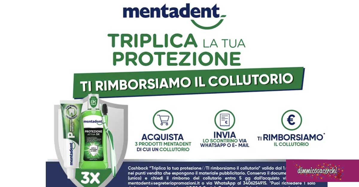 Cashback colluttorio Mentadent