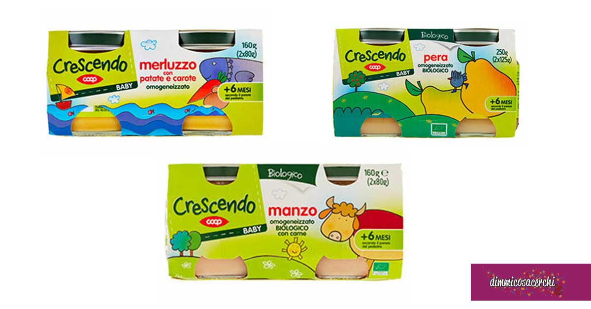 Kit Omogeneizzati Biologici Crescendo Coop