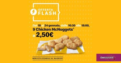 Offerta McNuggets McDonald